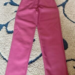 Wilfred Fuchsia Leather Pants